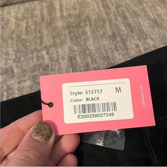 Edikted Black Wide leg cargo jeans - Picture 6 of 11